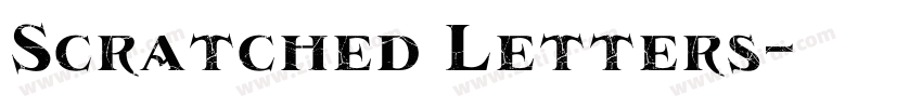 Scratched Letters字体转换
